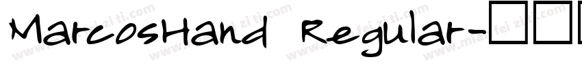 MarcosHand Regular字体转换